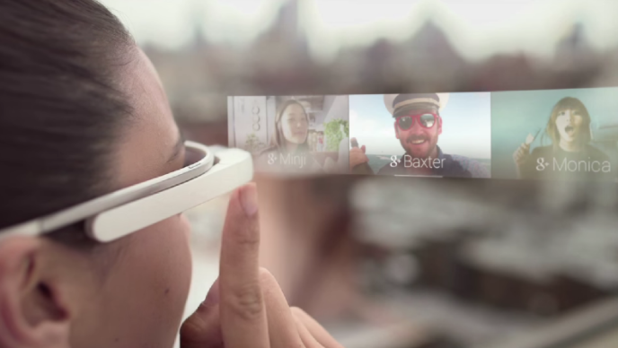 Google Glass user