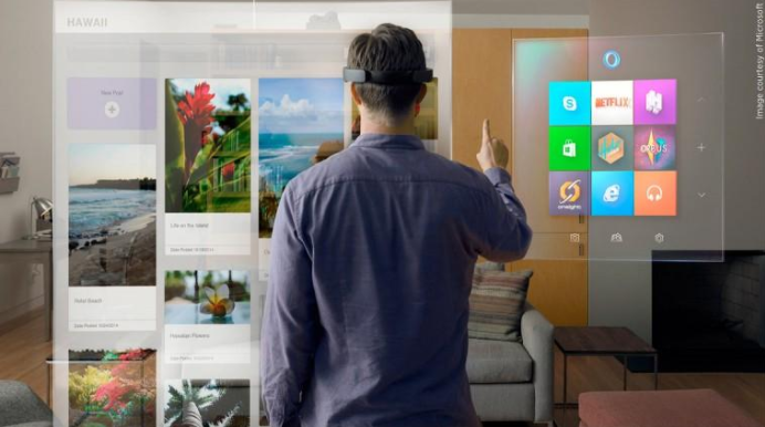 Microsoft augmented reality example